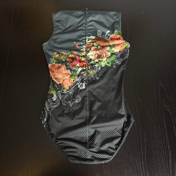 ISABELLE CIARAVOLA Womens Size 38/US S Romane High-Neck Zipper-Back Leotard - Picture 4 of 8